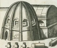 An illustration from Antoni Neri Florentini, De arte vitraria libri septem, & in eosdem Christoph. Merretti med.D. & Societ. Regiæ Socii. Observationes & notæ. In quibus omne gemmarum artificialium, encaustorum & laccarum artificium explicatur. (1668)