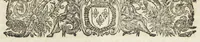 An illustration from La pharmacopée de Bauderon reveüe, et exactement corrigée en plus de treize cens endroits, des fautes qui s'étoient glissées dans les precedentes editions. Et de nouveau augmentée de remarques considerables sur châque composition, particulierement sur la theriaque, où il est amplement traitté d'un grand nombre de substituts que ceux-la même qui l'exposent en public y font entrer à la place des plus considerables ingrediens d'icelle, quoy qu'ils soient bien differens en vertus. Avec la réponse au Vindiciæ contra Verny de Mr Jean Zwelfer medecin de Sa Majesté impériale, & la refutation de la confection d'alkermes qu'il a composée & décrite dans sa pharmacopée royale. Et en cette troisiéme edition, a été de nouveau ajoûté une ample matiere medicale, & prouvé que l'Aristoloche clematite est la tenuë des Anciens, comme aussi que les mêmes Anciens, ont appellé du nom d'onguent les trochisques d'Hedychroum & autres compositions solides. Par François Verny, maître apothicaire juré de l'Université de medecine à Montpelier. Divisée en deux livres. (1681)