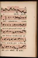 An illustration from Ordo officii divini in solemnitate S. Genovefae. Quando sacrae ejus reliquiae in processione generali deferuntur. (1652)