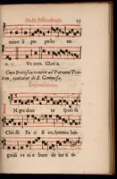 An illustration from Ordo officii divini in solemnitate S. Genovefae. Quando sacrae ejus reliquiae in processione generali deferuntur. (1652)
