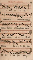 An illustration from Ordo officii divini in solemnitate S. Genovefae. Quando sacrae ejus reliquiae in processione generali deferuntur. (1652)