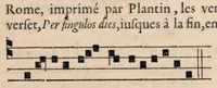Picture 5 of 5 from Les tons, ou discours, sur les modes de musique, et les tons de l'Eglise, et la distinction entre iceux, de Pierre Maillart valencenois, chantre et chanoine de l'eglise cathedrale de Tournay : divisez en deux parties : ausquelles a esté adjoustée la troisiesme, par ledict autheur, en laquelle se traicte des premiers elements & fondements de la musique. (1610), leaf 249