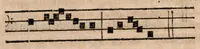 An illustration from Les tons, ou discours, sur les modes de musique, et les tons de l'Eglise, et la distinction entre iceux, de Pierre Maillart valencenois, chantre et chanoine de l'eglise cathedrale de Tournay : divisez en deux parties : ausquelles a esté adjoustée la troisiesme, par ledict autheur, en laquelle se traicte des premiers elements & fondements de la musique. (1610)