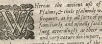 An illustration from The Psalmes of David in 4 languages and in 4 parts set to ye tunes of our Church by W. S. (1643)