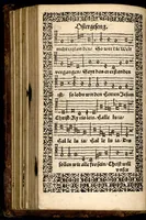 An illustration from Psalmen und geistliche Lieder, welche in den Kirchen unnd Schülen beyder Fürstenthumb Newburg und Zweybrucken gesungen werden. Sampt etlichen Collecten und dem kleinen Catechismo Doctoris Martini Lutheri. (1578)
