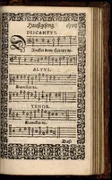 An illustration from Psalmen und geistliche Lieder, welche in den Kirchen unnd Schülen beyder Fürstenthumb Newburg und Zweybrucken gesungen werden. Sampt etlichen Collecten und dem kleinen Catechismo Doctoris Martini Lutheri. (1578)