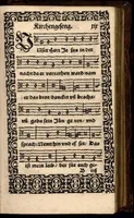 An illustration from Psalmen und geistliche Lieder, welche in den Kirchen unnd Schülen beyder Fürstenthumb Newburg und Zweybrucken gesungen werden. Sampt etlichen Collecten und dem kleinen Catechismo Doctoris Martini Lutheri. (1578)