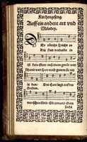 Picture 9 of 21 from Psalmen und geistliche Lieder, welche in den Kirchen unnd Schülen beyder Fürstenthumb Newburg und Zweybrucken gesungen werden. Sampt etlichen Collecten und dem kleinen Catechismo Doctoris Martini Lutheri. (1578), leaf 93
