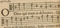 An illustration from Les Pseaumes de David mis en rime françoise par Clement Marot et Theodore de Beze. (1630)