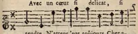 An illustration from Parodies bachiques, sur les airs et symphonies des opera. Recueillies & mises en ordre par Monsieur Ribon [sic]. Seconde edition, revûë & augmentée. (1696)