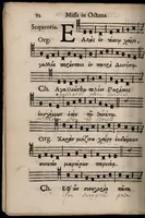 Picture 4 of 8 from Missa in octava S. Dionysii areopagitae, et sociorum martyrum. Ad usum regalis ecclesiae ejusdem S. Dionysii in Franciâ, ordinis S. Benedicti, congregationis S. Mauri. (1658), leaf 17