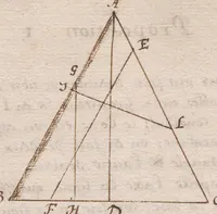 An illustration from Laurent Le Grand, « Recueil de divers propositions geometriques et astronomiques », composé peut-être à Ham. (1601)