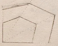 An illustration from Laurent Le Grand, « Recueil de divers propositions geometriques et astronomiques », composé peut-être à Ham. (1601)