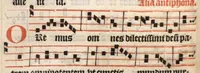 An illustration from Processionale recens emendatum, juxta ritum insignis ecclesie et diocesis Parisiensis. Quod quidem complectitur et continet ea que in processionibus per totum anni curriculum sunt cantanda. (1556)