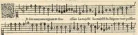 An illustration from Superius. Sizieme livre de pseaumes de David. Mis en musique a quatre parties en forme de motetz. Par Claude Goudimel. (1565)