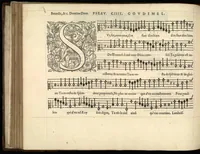 An illustration from Contratenor. Sizieme livre de pseaumes de David. Mis en musique a quatre parties en forme de motetz. Par Claude Goudimel. (1565)