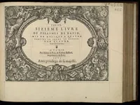 An illustration from Tenor. Sizieme livre de pseaumes de David. Mis en musique a quatre parties en forme de motetz. Par Claude Goudimel. (1565)