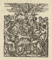 An illustration from Tenor. Septieme livre de pseaumes de David. Mis en musique a quatre parties en forme de motetz. Par Claude Goudimel (1566)