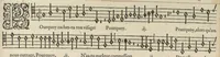 An illustration from Tenor. Septieme livre de pseaumes de David. Mis en musique a quatre parties en forme de motetz. Par Claude Goudimel (1566)