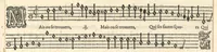 An illustration from Superius. Huitieme livre de pseaumes de David mis en musique a quatre parties en forme de motetz par Claude Goudimel. (1566)