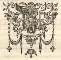 An illustration from Bassus. Huitieme livre de pseaumes de David mis en musique a quatre parties en forme de motetz par Claude Goudimel. (1566)