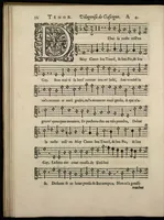 An illustration from Livre de melanges de C. le Jeune. Tenor (1585)