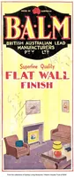 Picture 1 of 4 from B.A.L.M. Superfine quality flat wall finish / British Australian Lead Manufacturers Pty Ltd. (1920), leaf 0