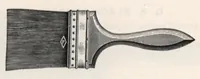 An illustration from Becker Moore Paint Company confidential price list. (1900)