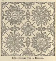 Picture 2 of 16 from Beeton's book of needlework : consisting of Ladies' lace book, Crochet patterns, Ornamental needlework, Macrame lace, Children's fancy book, Church embroidery, Drawn linen work (1800), leaf 53