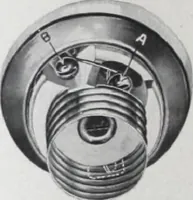 An illustration from Benjamin Electric Mfg. Co., manufacturers, wireless clusters and lighting specialties. (1912)