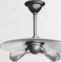 An illustration from Benjamin Electric Mfg. Co., manufacturers, wireless clusters and lighting specialties. (1912)