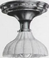 An illustration from Benjamin Electric Mfg. Co., manufacturers, wireless clusters and lighting specialties. (1912)