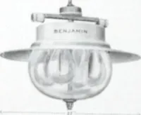 An illustration from Benjamin Electric Mfg. Co., manufacturers, wireless clusters and lighting specialties. (1912)