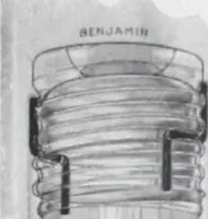 An illustration from Benjamin Electric Mfg. Co., manufacturers, wireless clusters and lighting specialties. (1912)