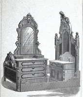 An illustration from Boult's carving, paneling, moulding and dovetailing machine for shaping, edge moulding, surface moulding, moulding scroll or fret work, paneling, dovetailing, etc (1880)