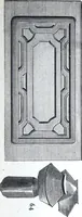 An illustration from Boult's carving, paneling, moulding and dovetailing machine for shaping, edge moulding, surface moulding, moulding scroll or fret work, paneling, dovetailing, etc (1880)