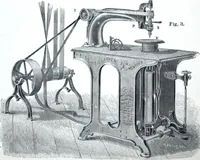 An illustration from Boult's carving, paneling, moulding and dovetailing machine for shaping, edge moulding, surface moulding, moulding scroll or fret work, paneling, dovetailing, etc (1880)