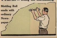 An illustration from BPS pat-co flat wall finish mottling and stippling. (1930)