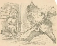 An illustration from Cartoons from the "Hindi Punch" : 1904. (1904)