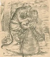 An illustration from Cartoons from the "Hindi Punch" : 1904. (1904)