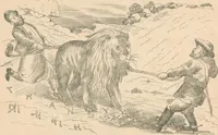 An illustration from Cartoons from the "Hindi Punch" : 1904. (1904)