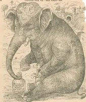 An illustration from Cartoons from the "Hindi Punch" : 1904. (1904)
