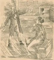 An illustration from Cartoons from the "Hindi Punch" : 1904. (1904)