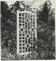 An illustration from Catalog of garden furniture, arbors, pergolas, gateways, trellises, fences, etc. (1920)