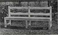 An illustration from Catalog of garden furniture, arbors, pergolas, gateways, trellises, fences, etc. (1920)