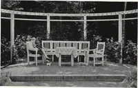 An illustration from Catalog of garden furniture, arbors, pergolas, gateways, trellises, fences, etc. (1920)