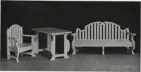 An illustration from Catalog of garden furniture, arbors, pergolas, gateways, trellises, fences, etc. (1920)