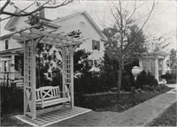 An illustration from Catalog of garden furniture, arbors, pergolas, gateways, trellises, fences, etc. (1920)
