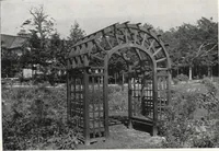 An illustration from Catalog of garden furniture, arbors, pergolas, gateways, trellises, fences, etc. (1920)