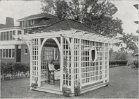 An illustration from Catalog of garden furniture, arbors, pergolas, gateways, trellises, fences, etc. (1920)